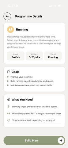 Burst: Run & Strength Coach screenshot