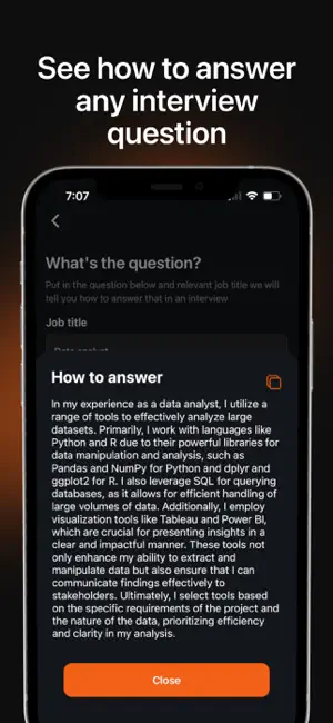 Hired AI - Interview prep screenshot 4