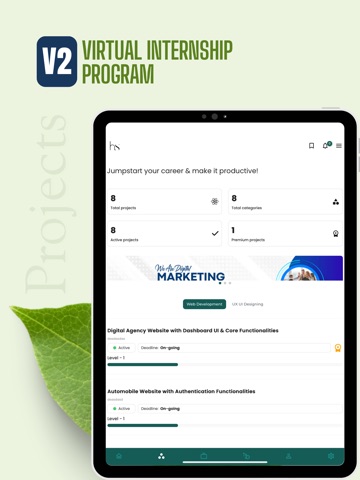 Virtual Internship Program iPad screenshot