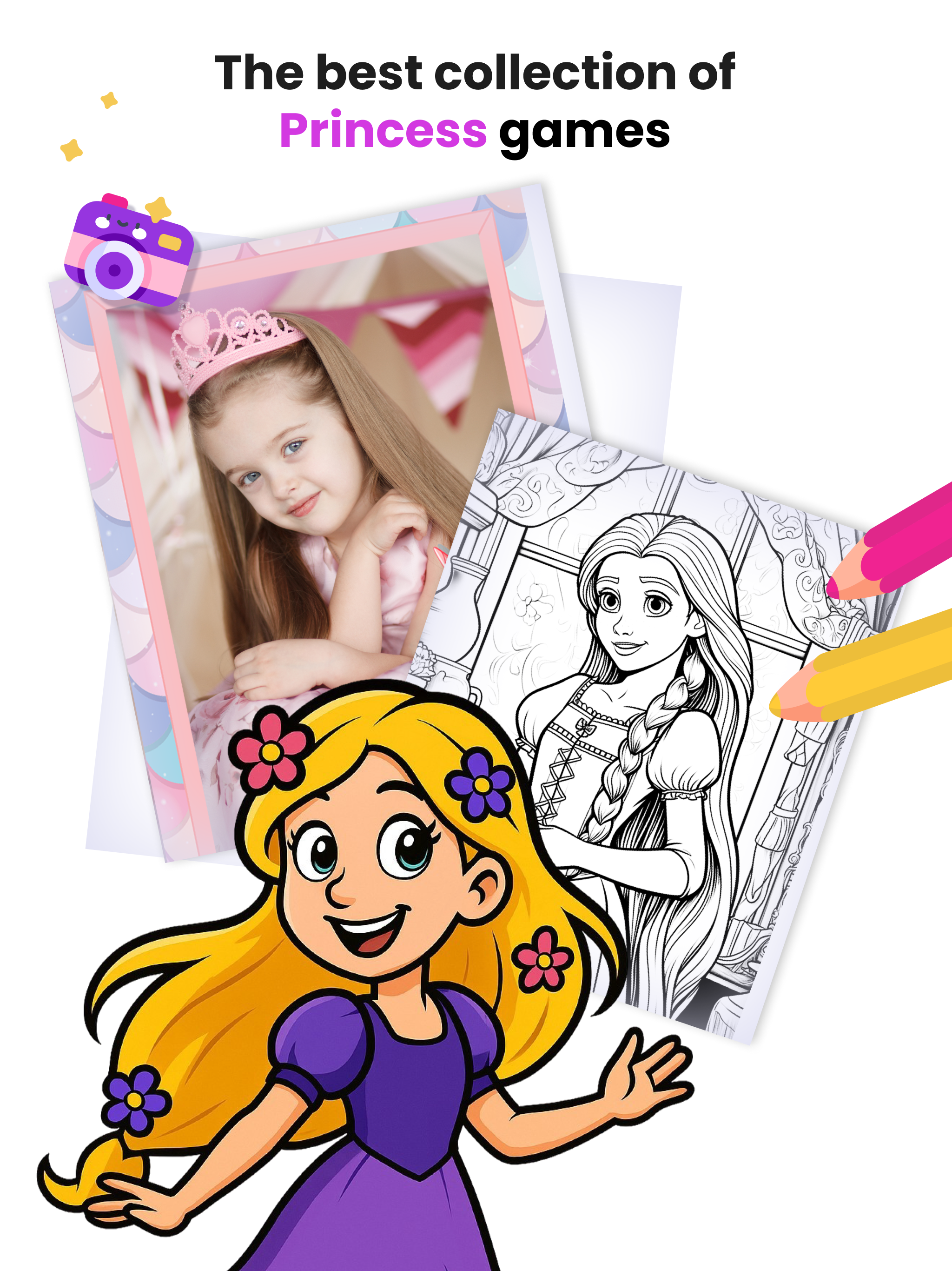 Rapunzel Coloring Book Games screenshot 5