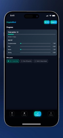 CryptoMind - Studying screenshot