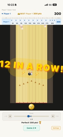 Bowling Strike：Family Game iPhone screenshot