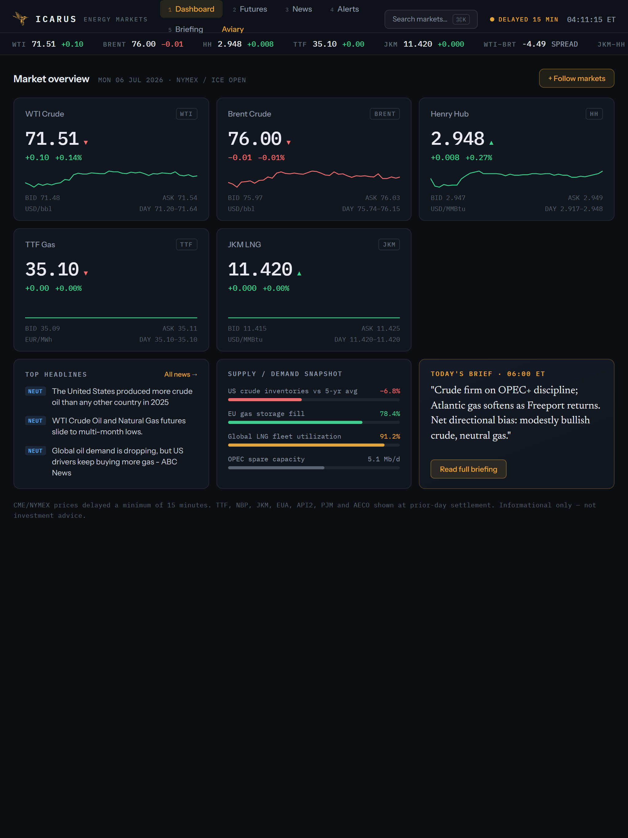 Icarus Energy Terminal screenshot 6
