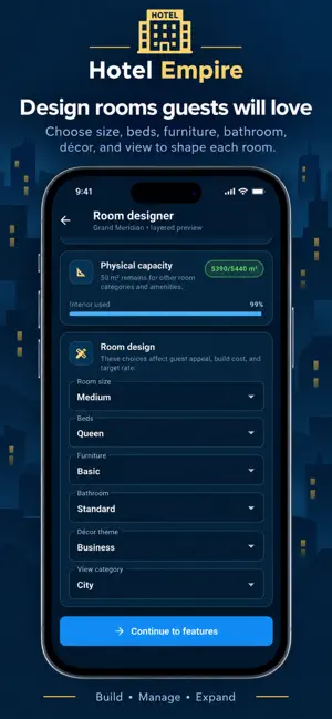 Hotel Empire: Tycoon Manager screenshot 2