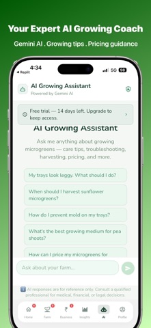 Microgreens Farm Hub screenshot