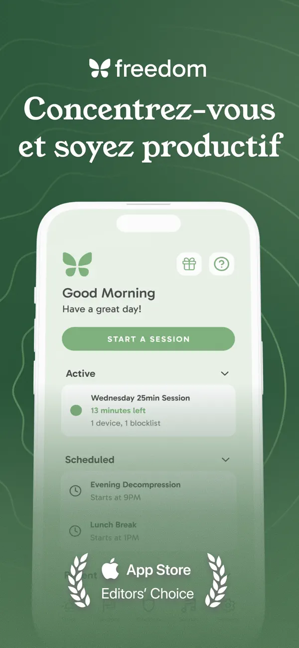 Screenshot #1 pour Freedom: Focus & Sérénité