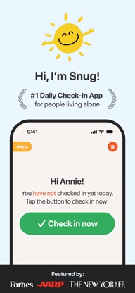 Snug: Daily Safety Check-In screenshot 1