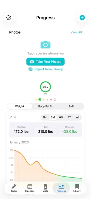 Jabbit - Peptide Tracker screenshot 2