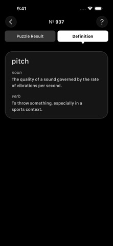 Wordnik: Daily Word Puzzle iPhone screenshot