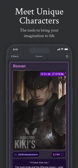 Captura de pantalla de Janitor AI - Official App en iPhone 3