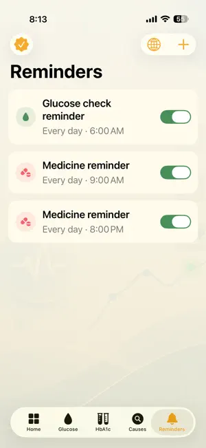 SugarNote screenshot 2