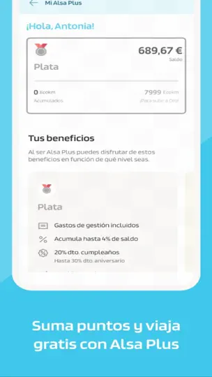 Captura de pantalla de Alsa: Compra Billetes De Bus en iPhone 6