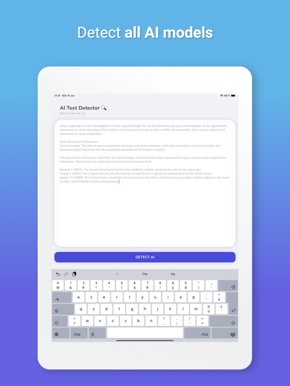 AI Detector & Undetectable AI iPad screenshot 5 - Productivity app