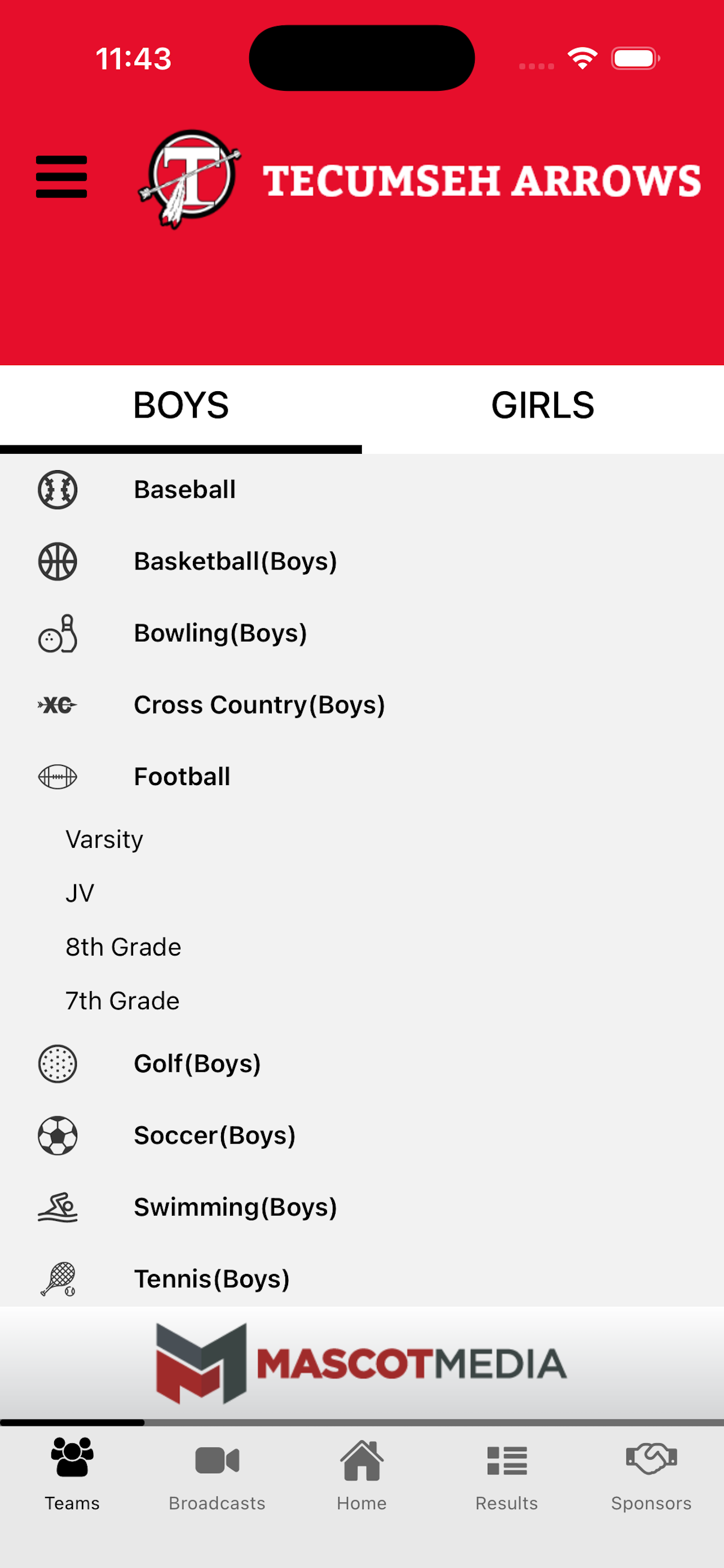 Tecumseh Arrows Athletics