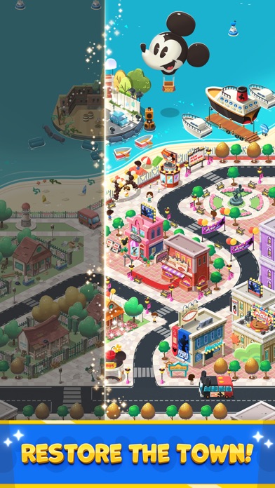 Disney Pop Town! Match 3 Games Screenshot