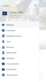 uc berkeley / cal event guides iphone screenshot 2