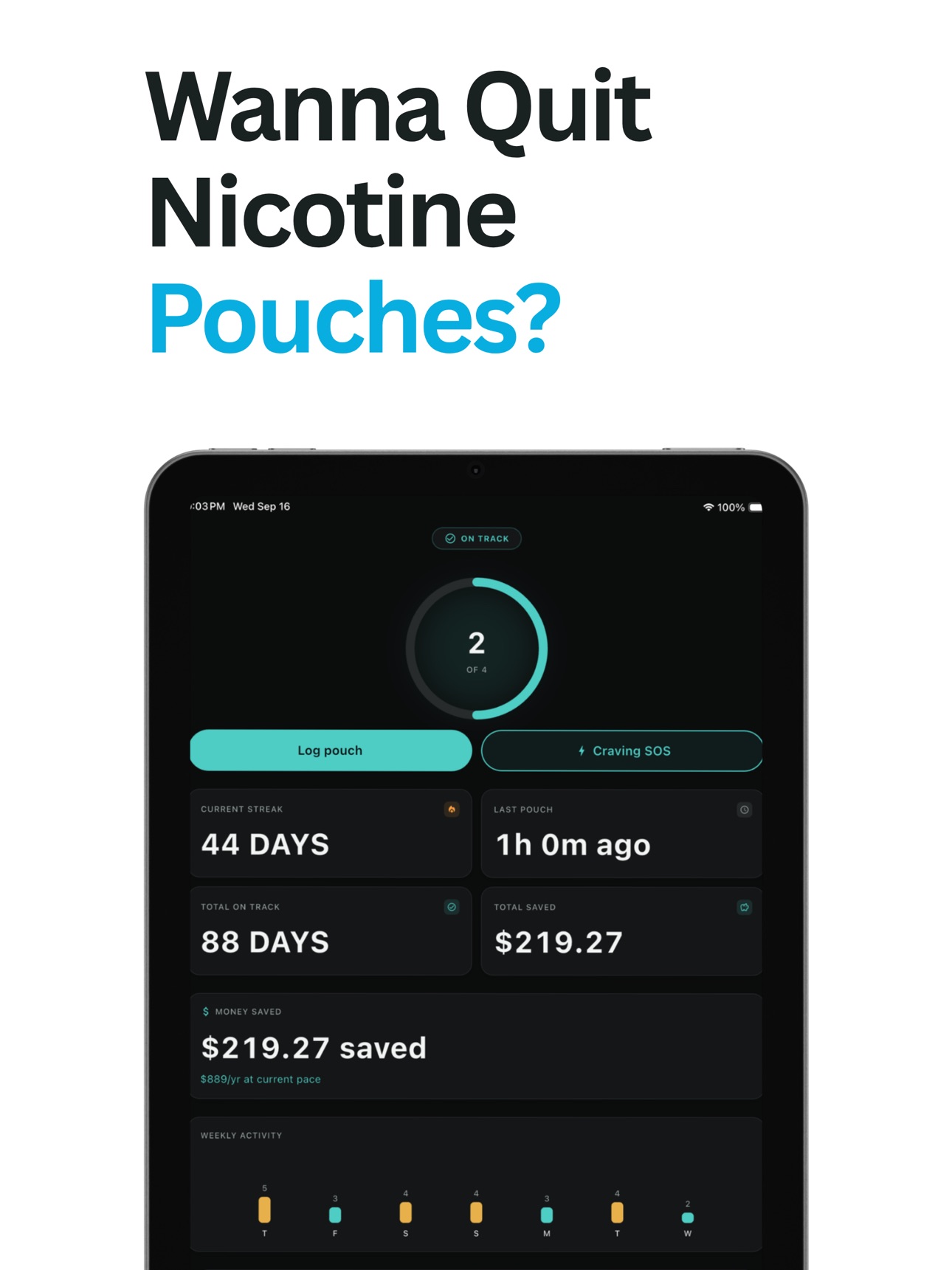 Screenshot 9 of Quit Pouches & Snus Counter