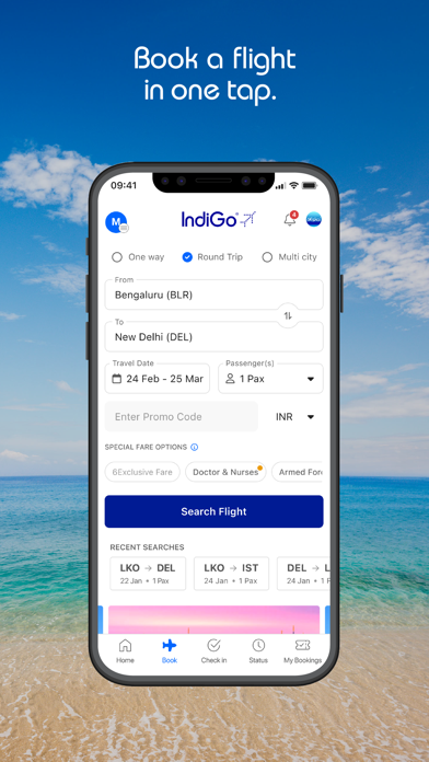 IndiGo: Flight Ticket App Screenshot
