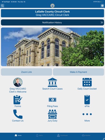 LaSalle County Circuit Clerk iPad screenshot