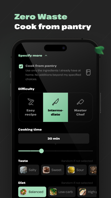 Slide Dish - AI recipes Screenshot