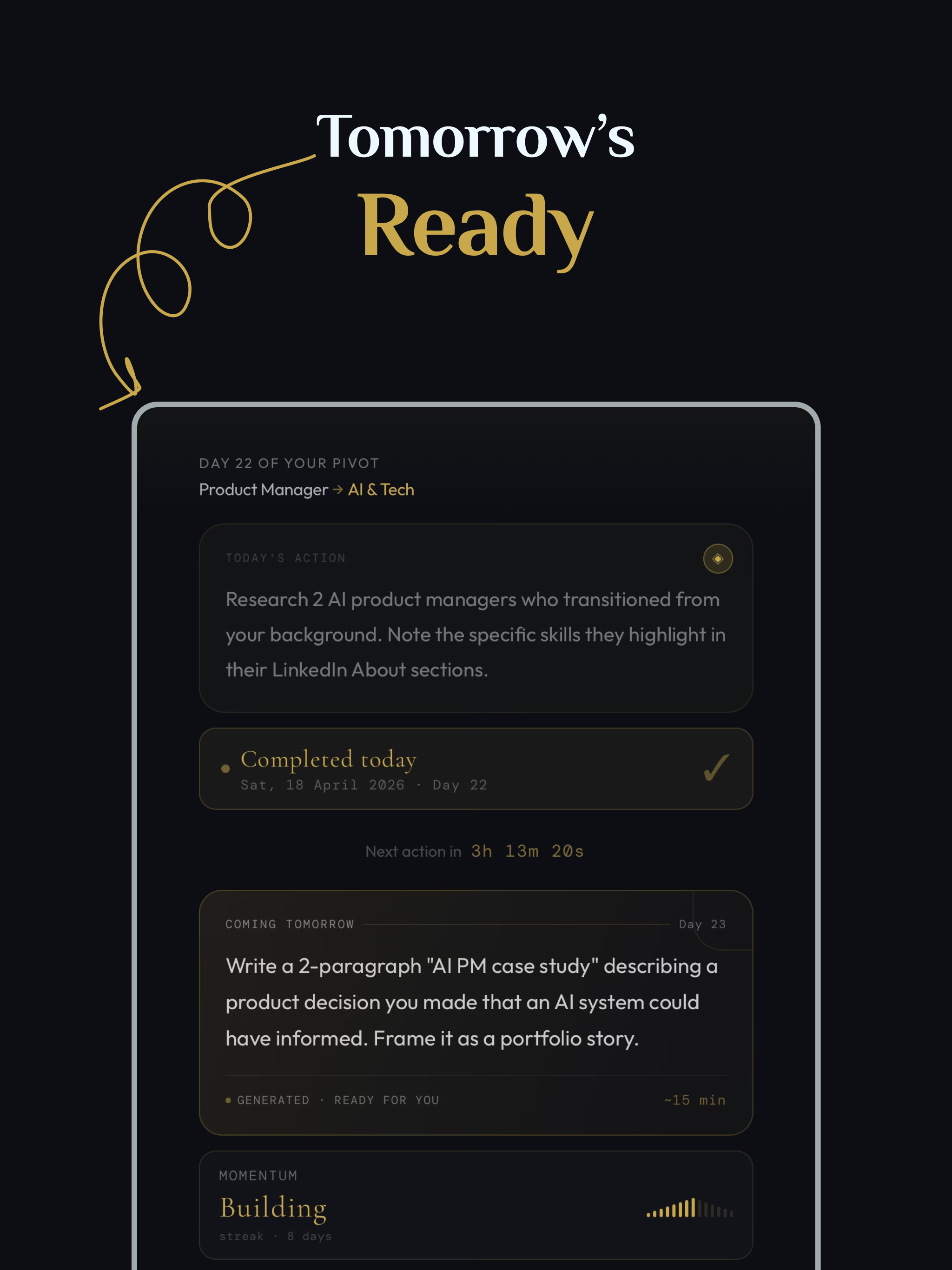 Uplev: AI Career Coach Pivot screenshot 9