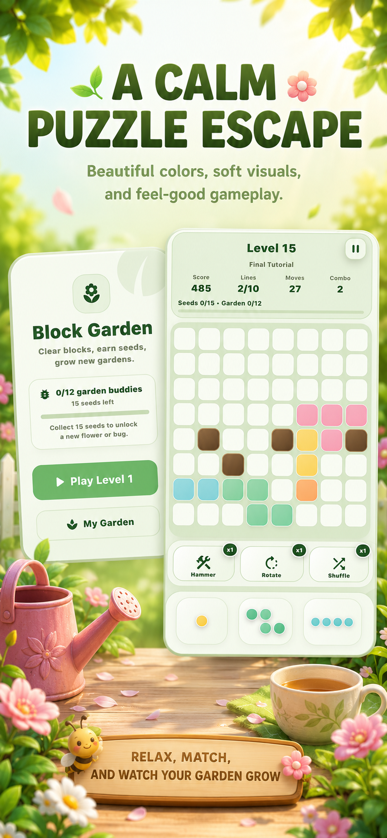 Bloom & Blocks: Garden Puzzle screenshot 6