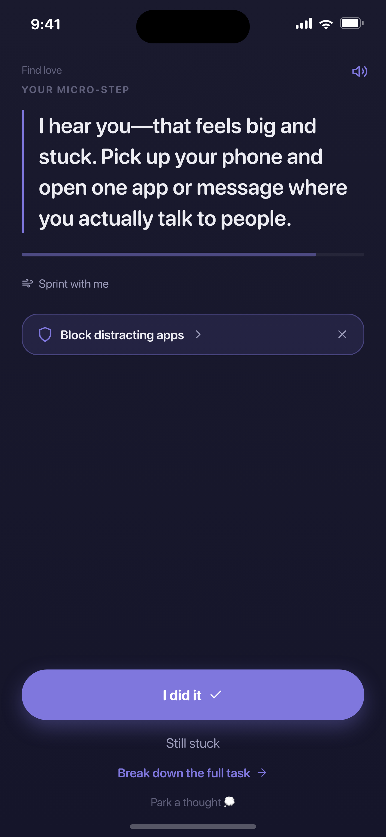 Unfreeze - Beat task paralysis screenshot 4