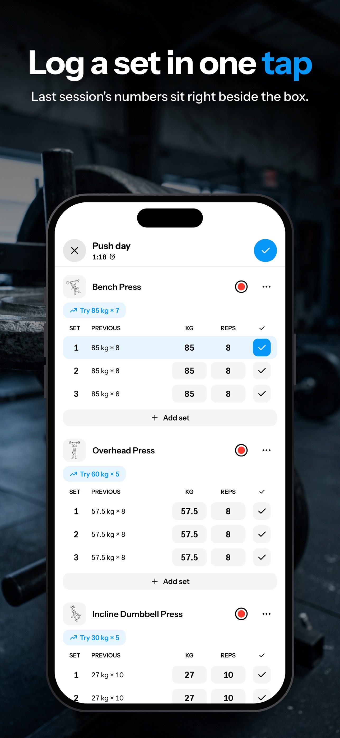 Screenshot 2 of Heft: Workout & Gym Log