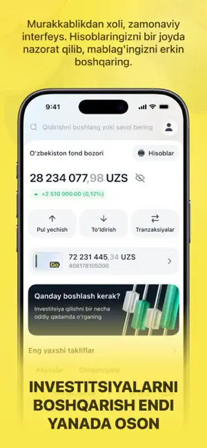 GoInvest Uz | Investment app screenshot 2