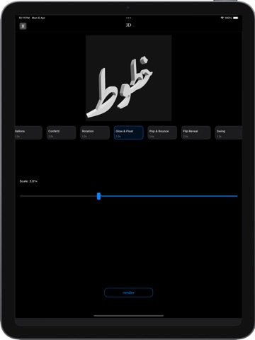 Arabic Fonts iPad screenshot