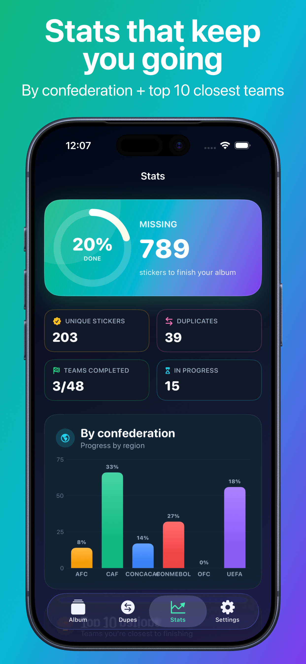 Stikr - Football Album Tracker screenshot 7