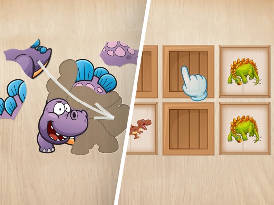 Screenshot #6 pour Jeux de dinosaures Kids puzzle