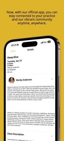 Shine Yoga Center screenshot