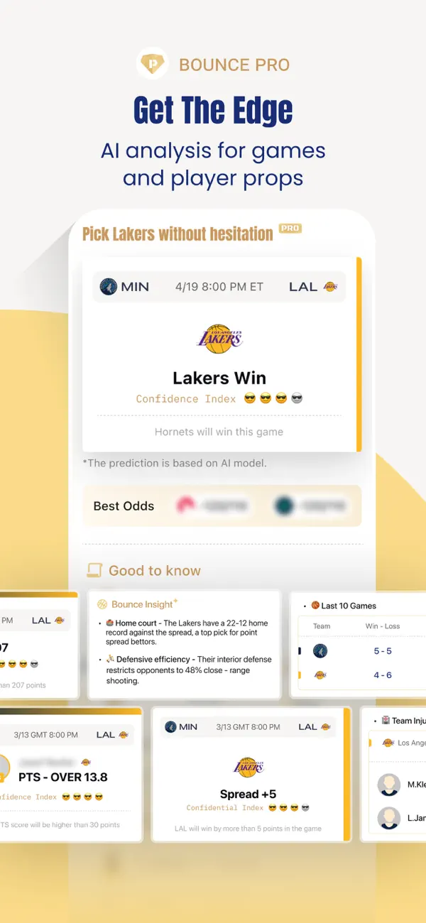 Screenshot #2 pour Bounce.ai - AI Sports Insights