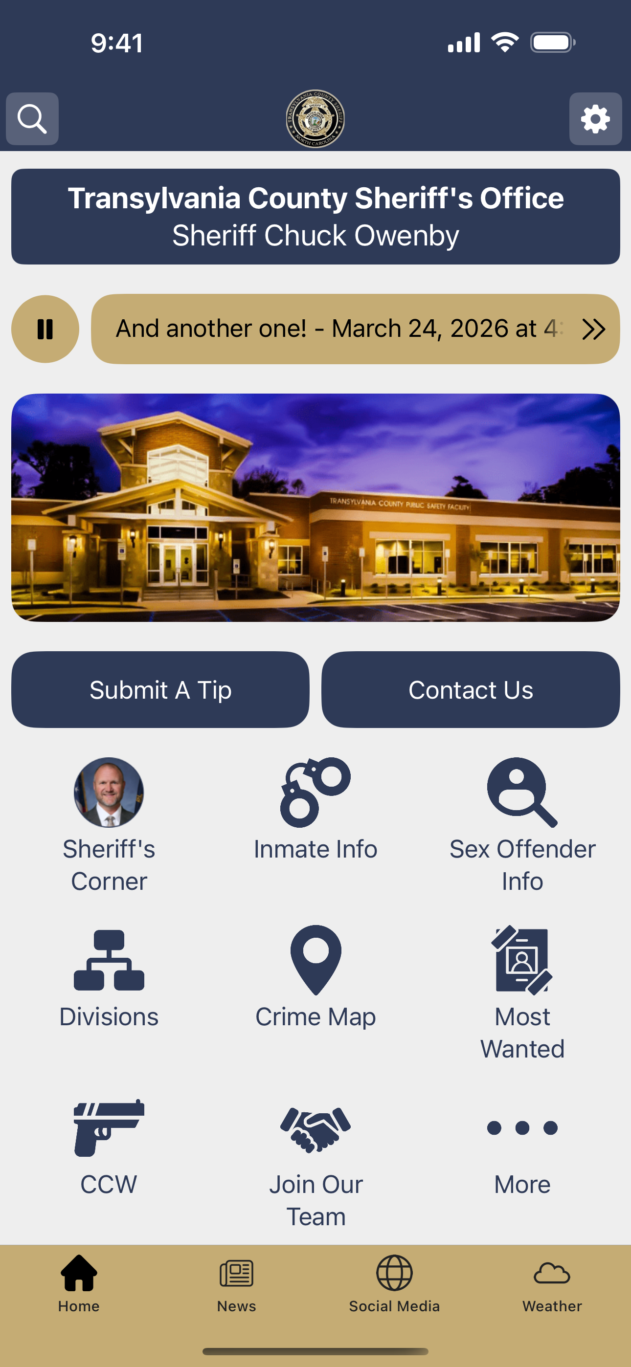 Transylvania County Sheriff
