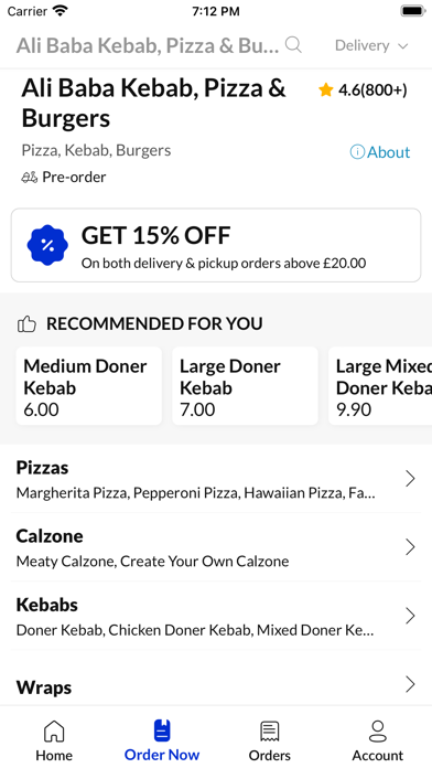 Ali Baba Kebab Pizza & Burgers Screenshot