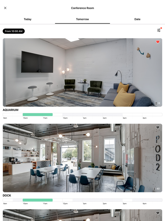 ORCA Coworking iPad screenshot 3 - Productivity app