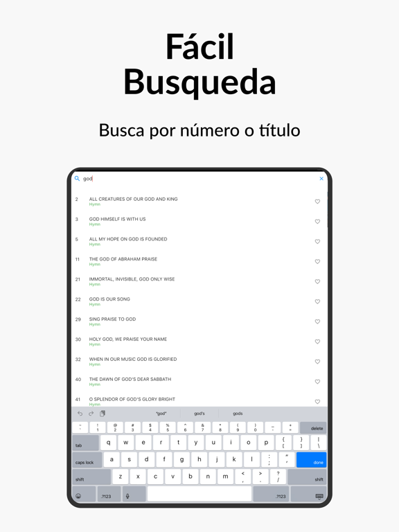Himnario Melodías Celestiales iPad screenshot 3 - Reference app