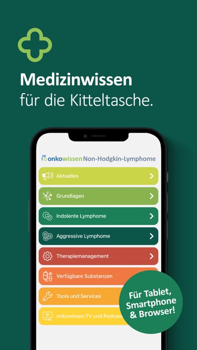 Non-Hodgkin-Lymphom onkowissen Screenshot