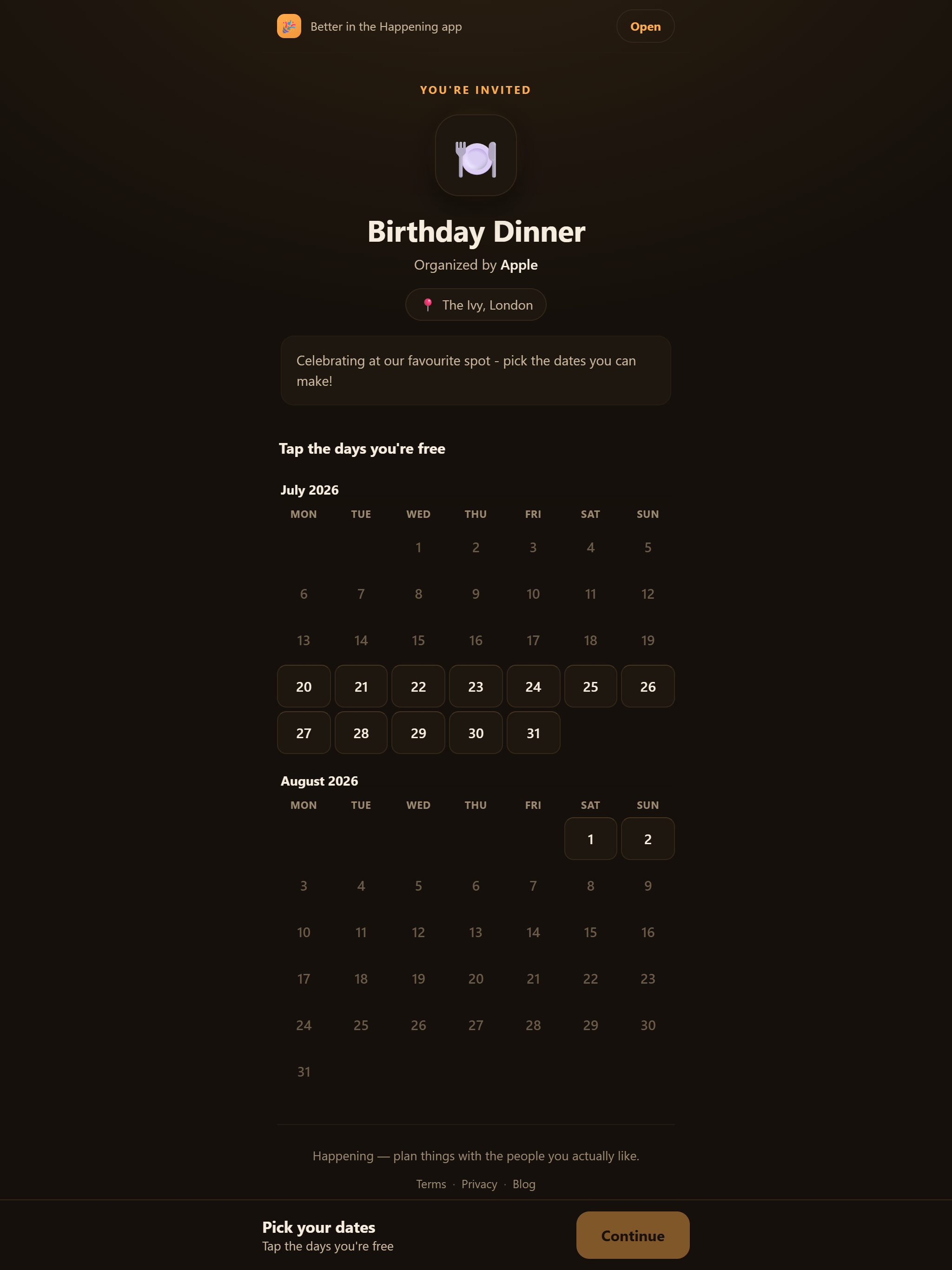 Happening - Plan Together screenshot 9