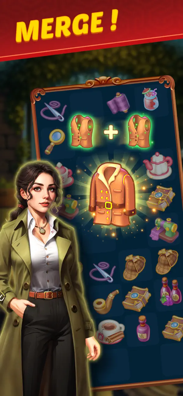 Sherlock: Mystery Merge Hack screenshot 1 - iOS game interface