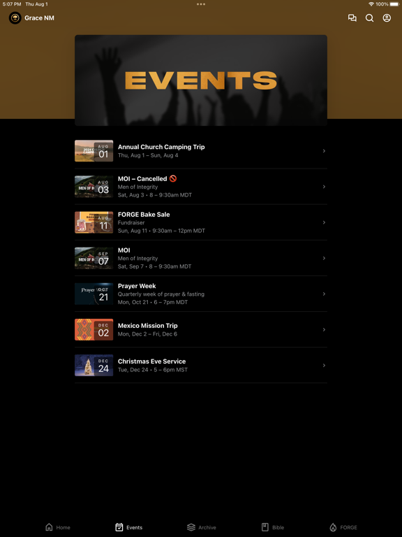 GraceNM iPad screenshot 2 - Education app