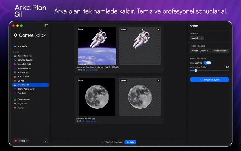 Comet Editor screenshot