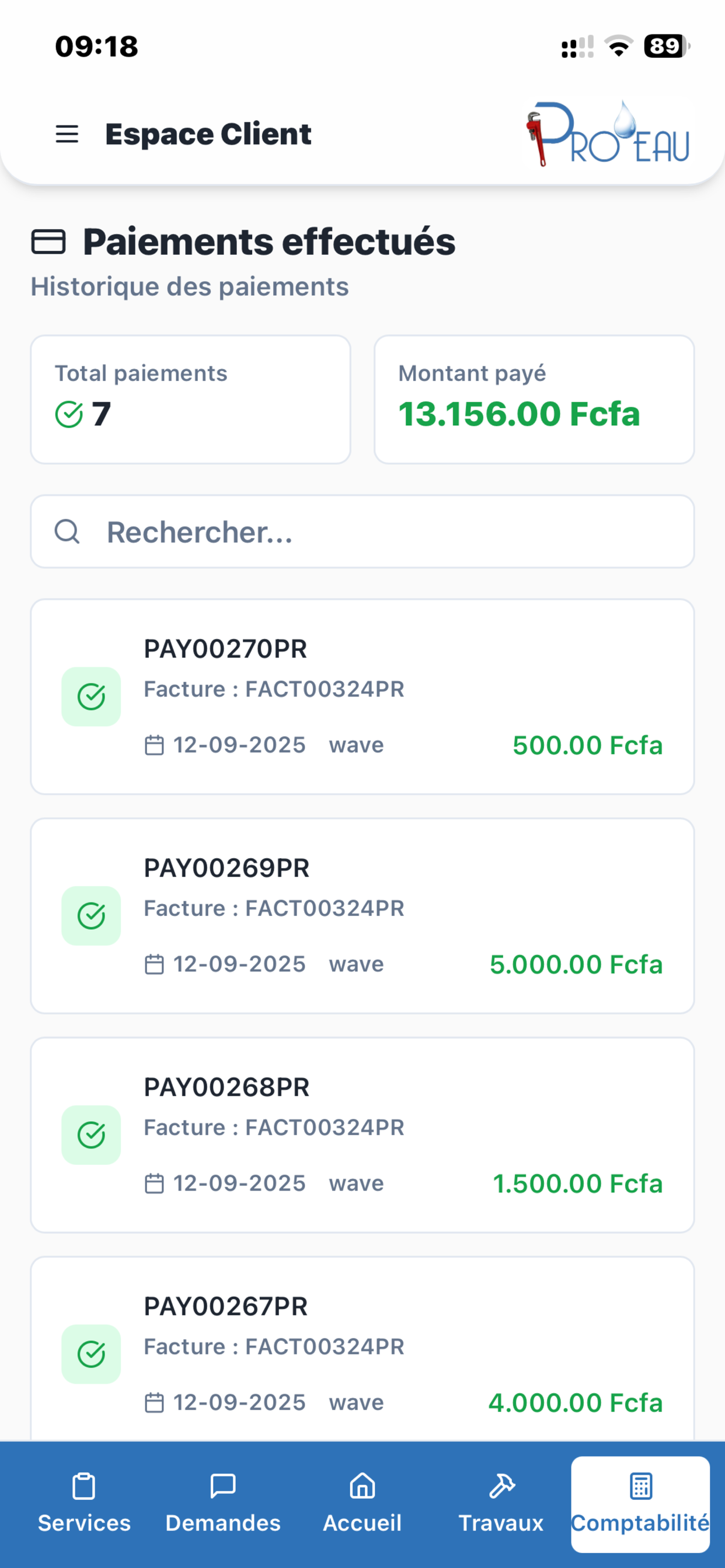 PROEAU Online