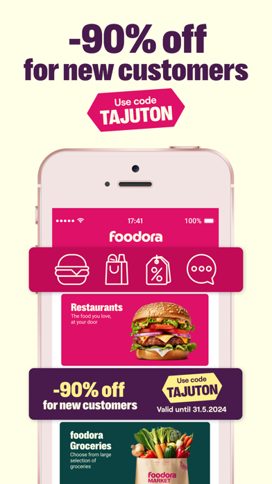 foodora Finland: Food delivery Screenshot