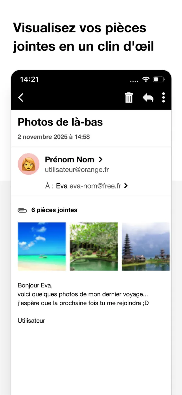 Screenshot #3 pour Mail Orange - Messagerie email
