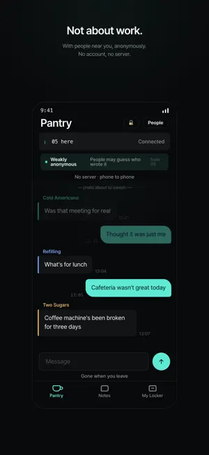 Pantry: Anonymous Work Chat screenshot 1