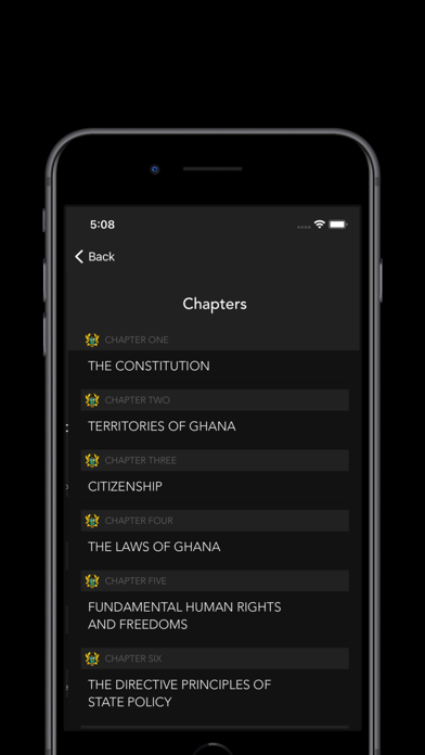 Ghanaian Constitution Screenshot