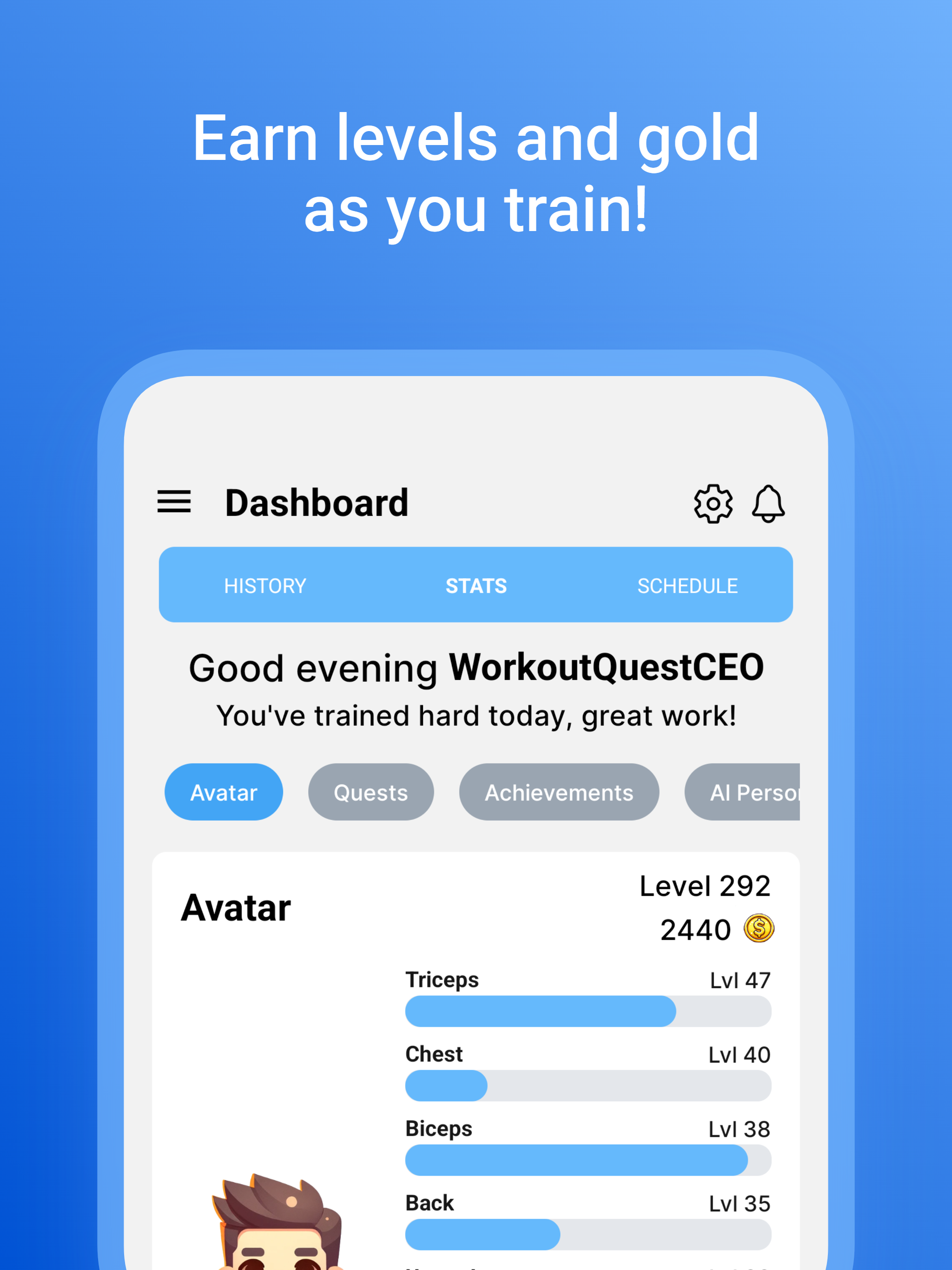 Workout Quest: AI Gamified Gym screenshot 6