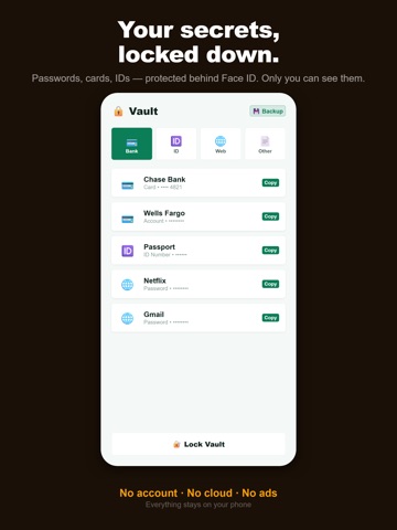 Unutma: Offline Diary & Vault iPad screenshot